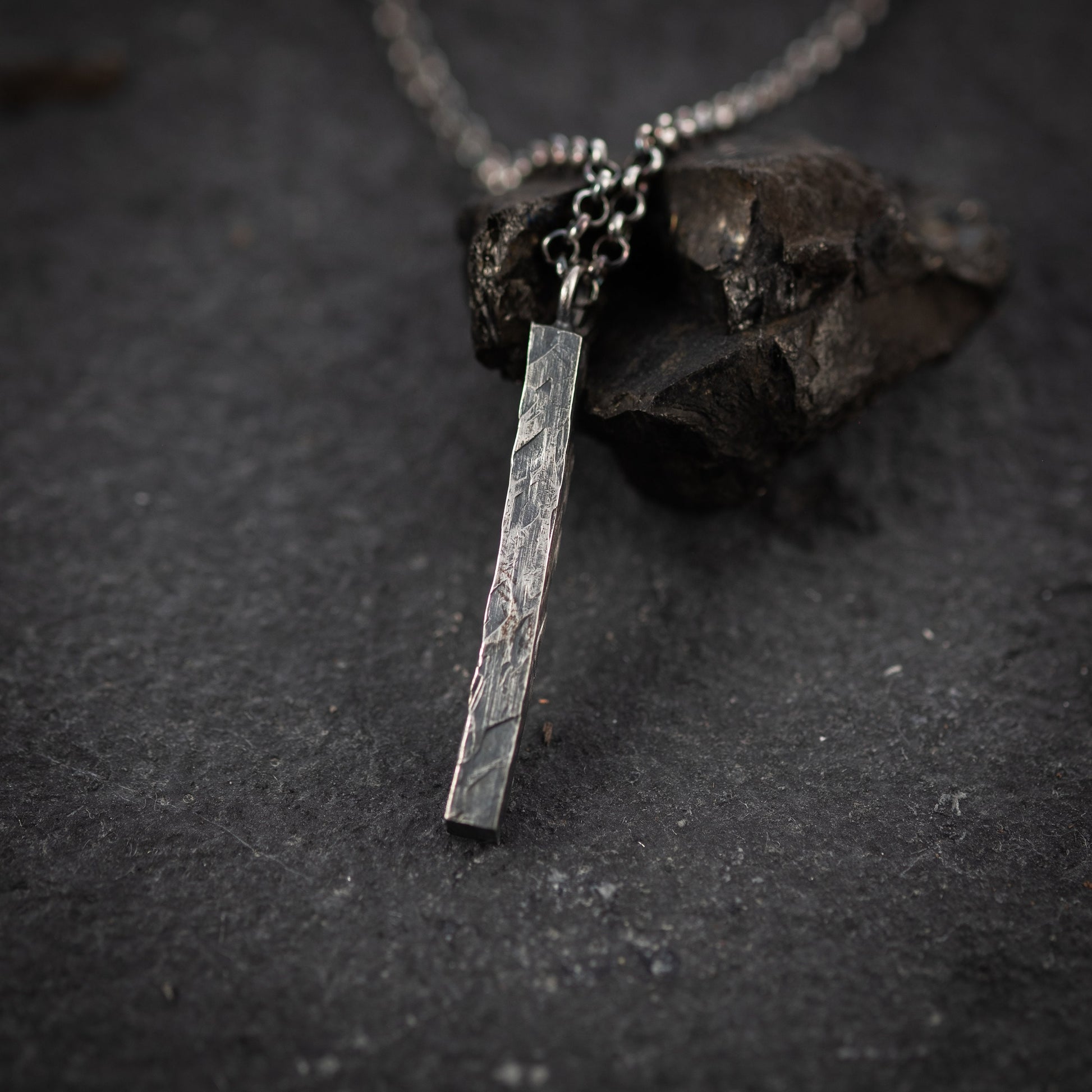 Mens silver Necklace, Handmade Silver jewelry, Minimalist jewelry, Christmas boyfriend gift, Unique gifts, Husband gift, Gift for him