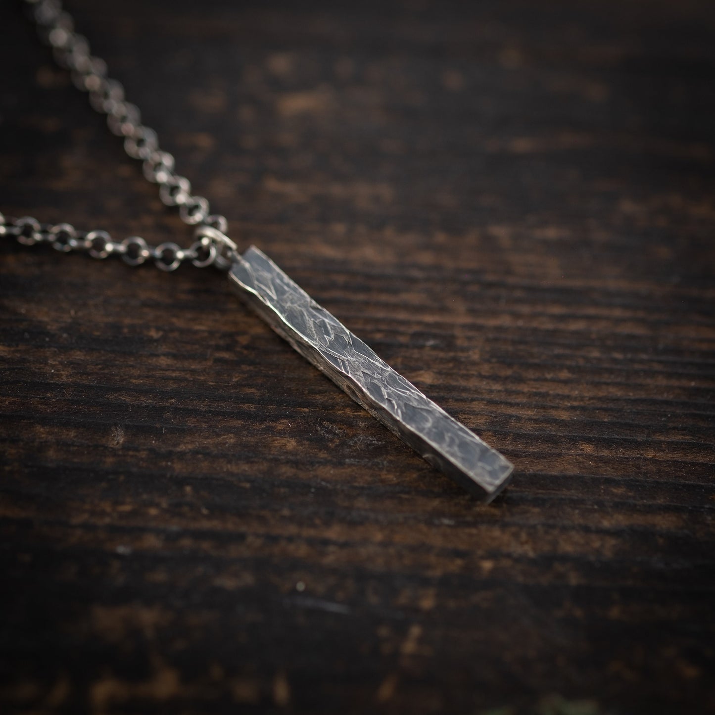 Mens silver Necklace, Handmade Silver jewelry, Minimalist jewelry, Christmas boyfriend gift, Unique gifts, Husband gift, Gift for him