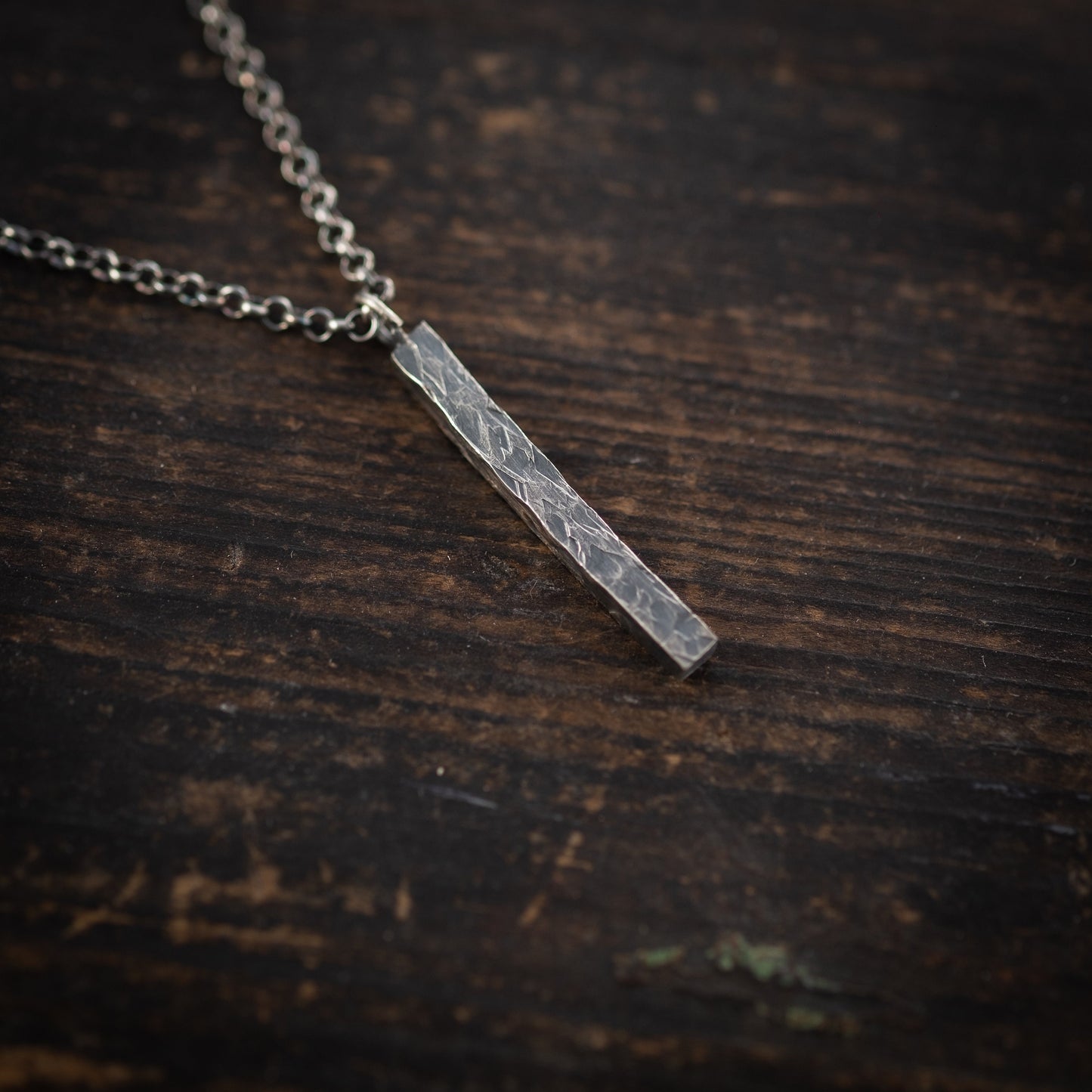 Mens silver Necklace, Handmade Silver jewelry, Minimalist jewelry, Christmas boyfriend gift, Unique gifts, Husband gift, Gift for him