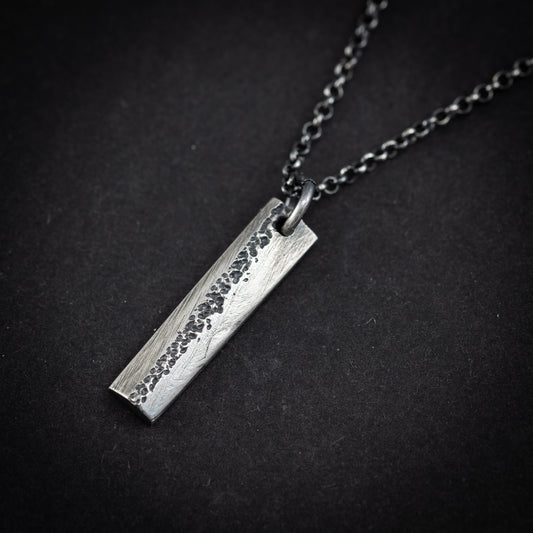 Oxidized Rustic Sterling Silver jewelry for men or women, Handmade Modern jewelry