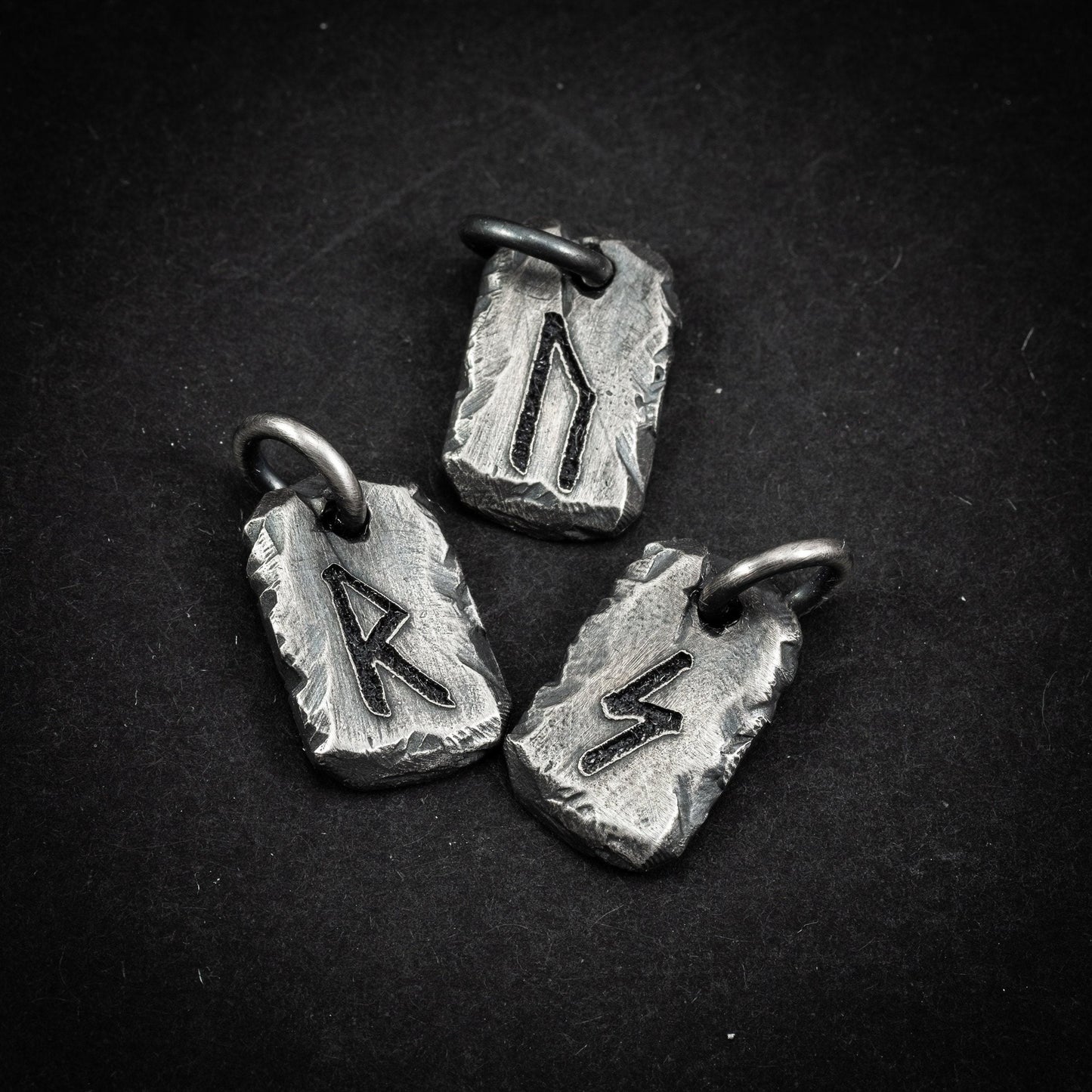 Silver Viking Rune Pendant Necklace for Men, Custom Nordic Jewelry, Personalized Norse Mythology Gift for Him
