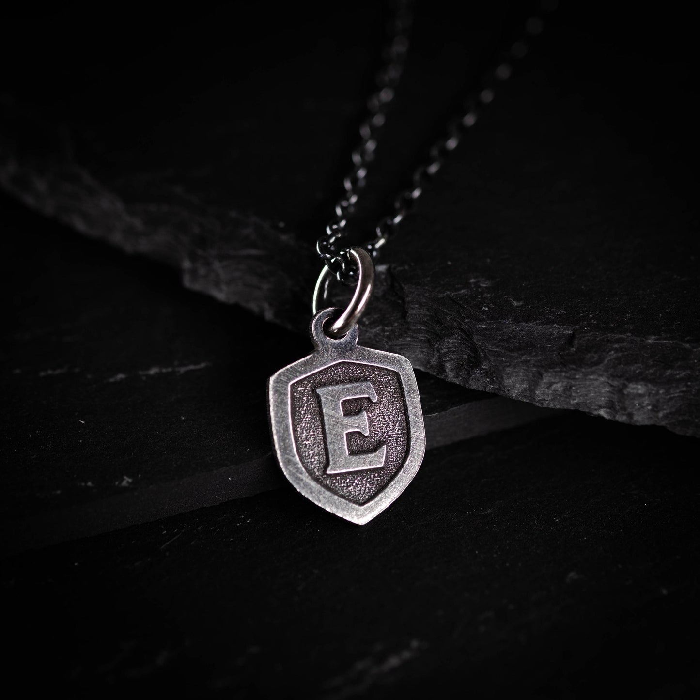 Men's silver initial necklace, Custom Letter gift For Men, Personalized Jewelry, Gift For Him