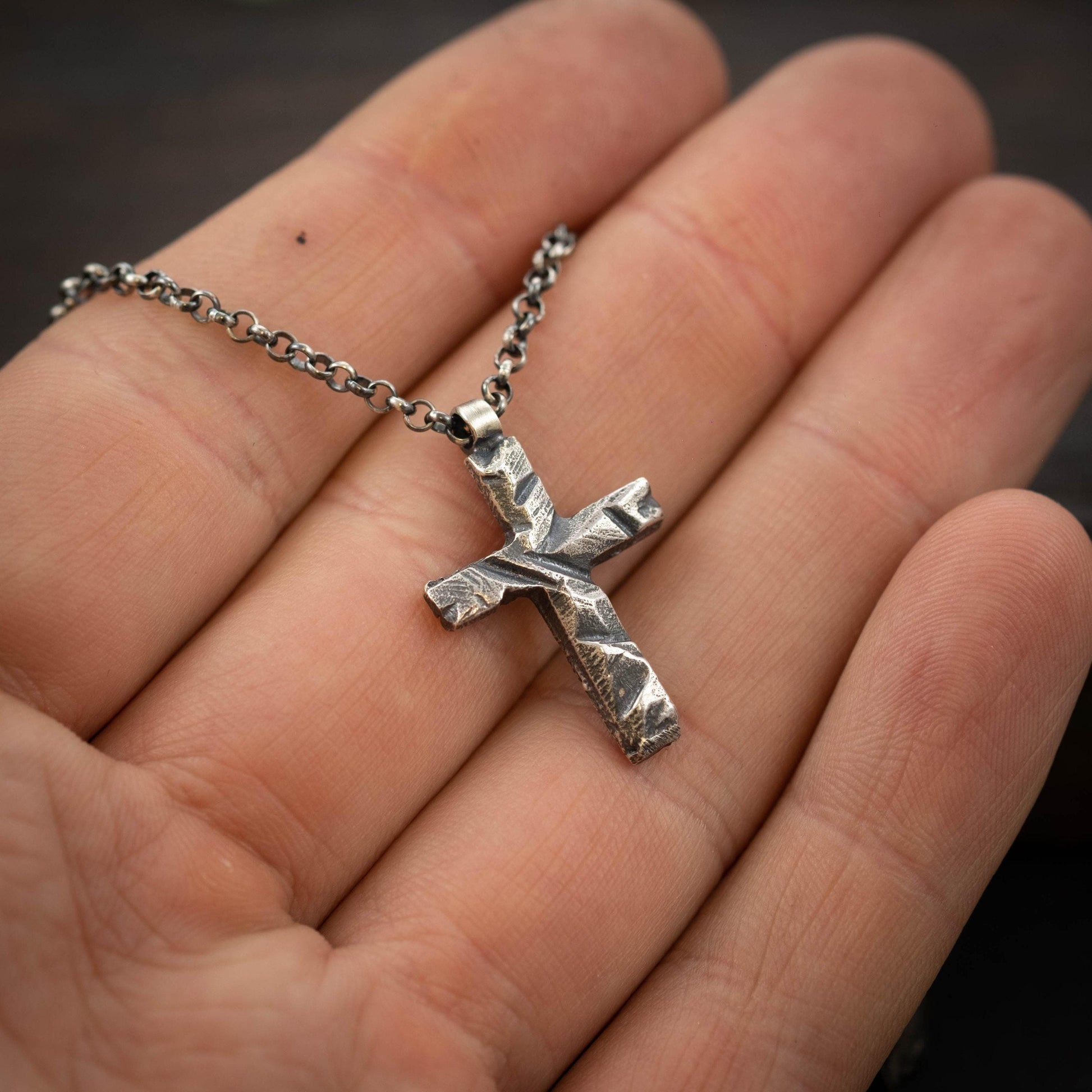 Cross Mens necklace