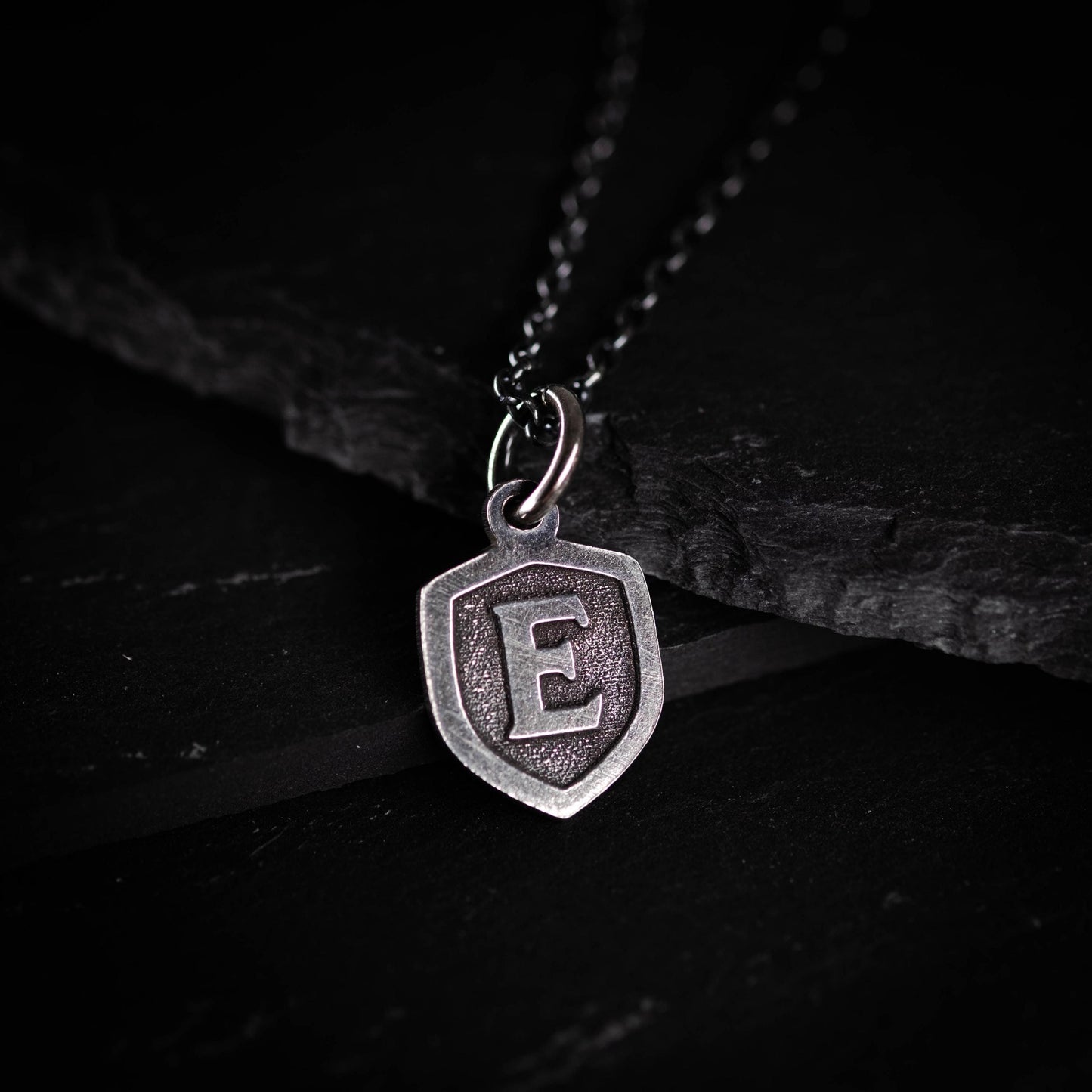 Men's silver initial necklace, Custom Letter gift For Men, Personalized Jewelry, Gift For Him