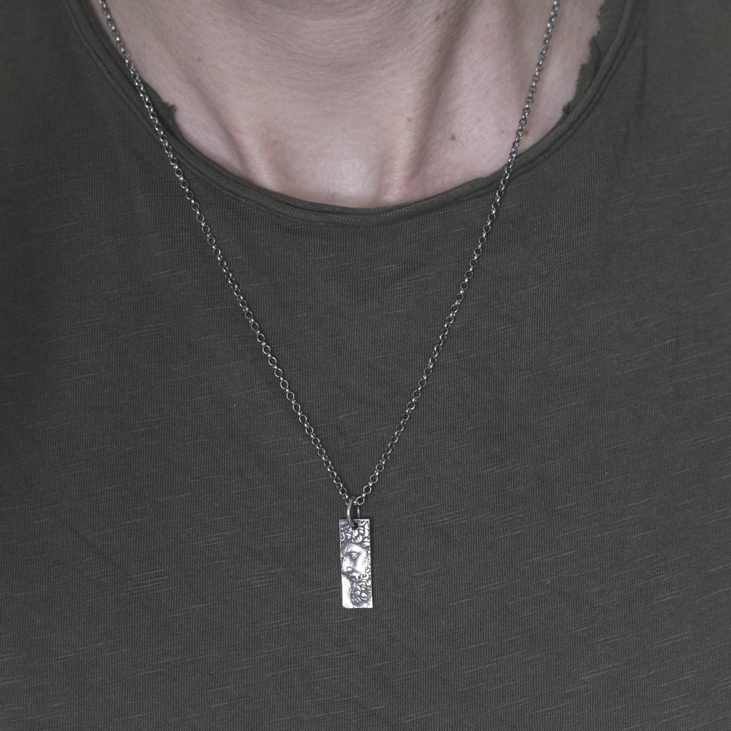 Marcus Aurelius Roman Emperor Men Stoic Necklace, Personalized Custom Ancient Stoicism Pendant, Men's Meditation Gift, Anxiety Relief Gift