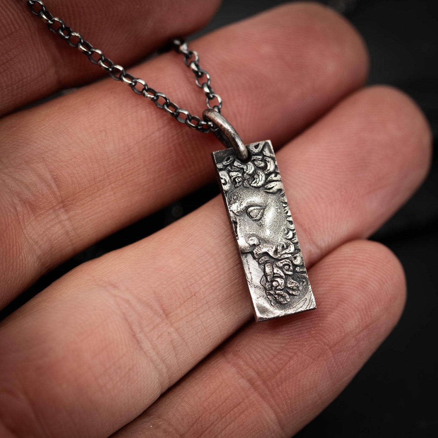 Marcus Aurelius Roman Emperor Men Stoic Necklace, Personalized Custom Ancient Stoicism Pendant, Men's Meditation Gift, Anxiety Relief Gift