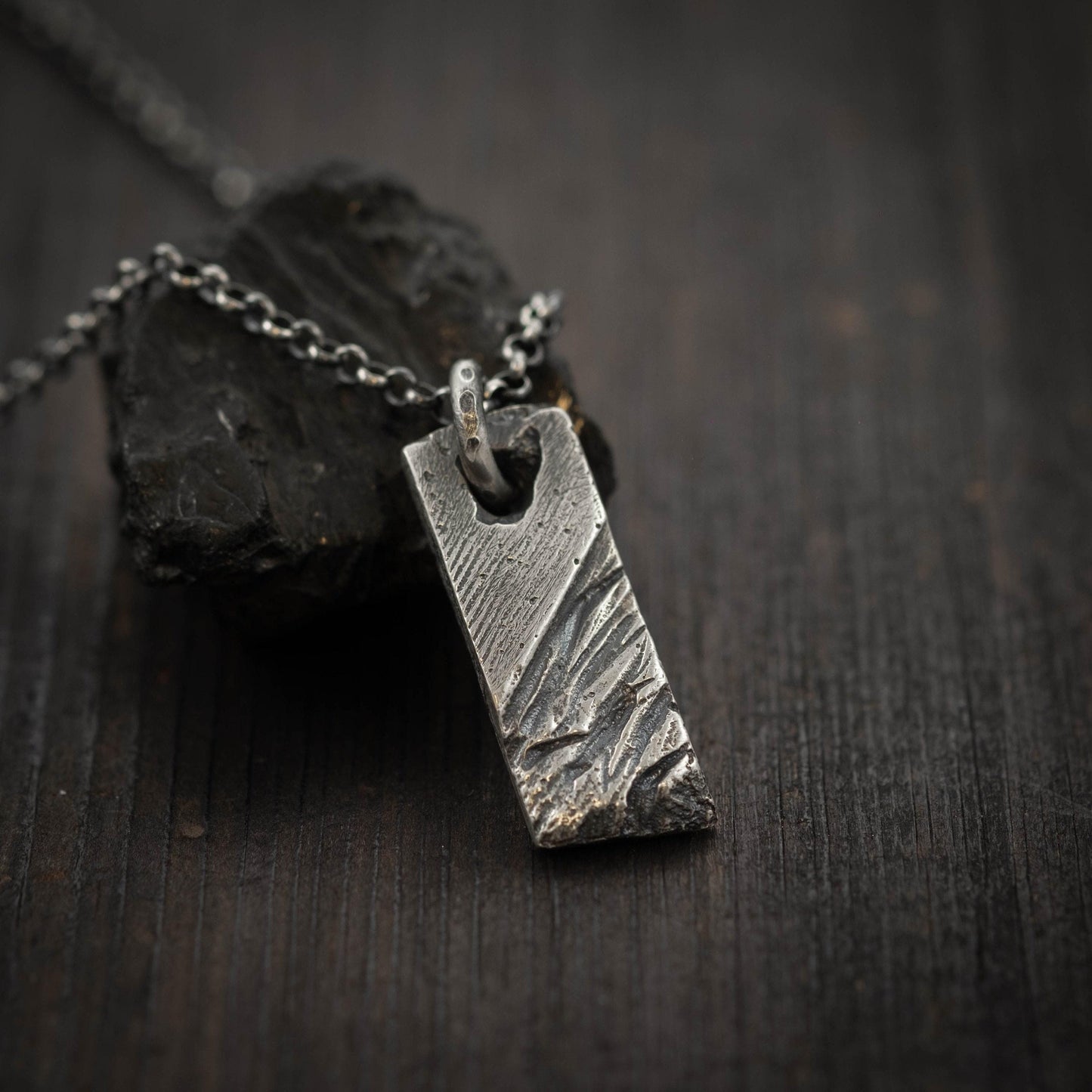 Handmade Rustic Men's Necklace, Anniversary Gift for Husband, Boyfriend Gift, Statement Necklace for Man