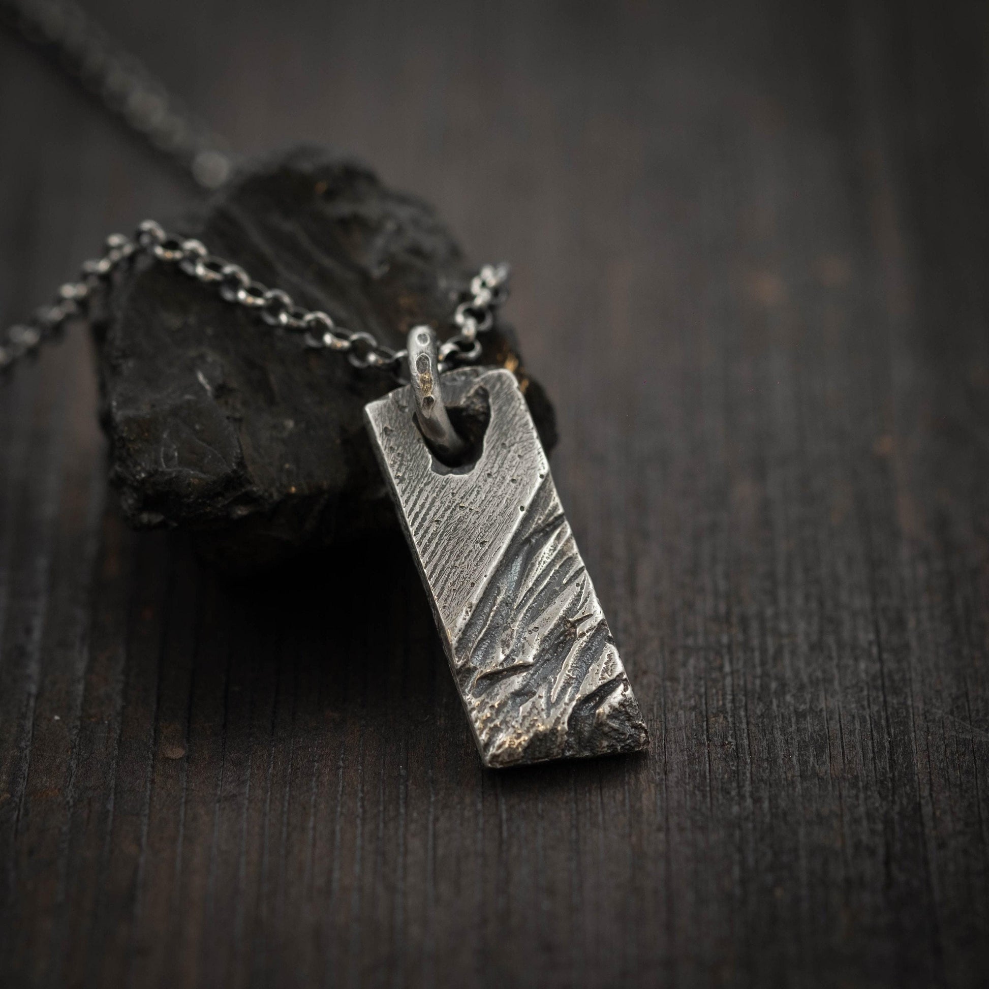 Handmade Rustic Men's Necklace, Anniversary Gift for Husband, Boyfriend Gift, Statement Necklace for Man
