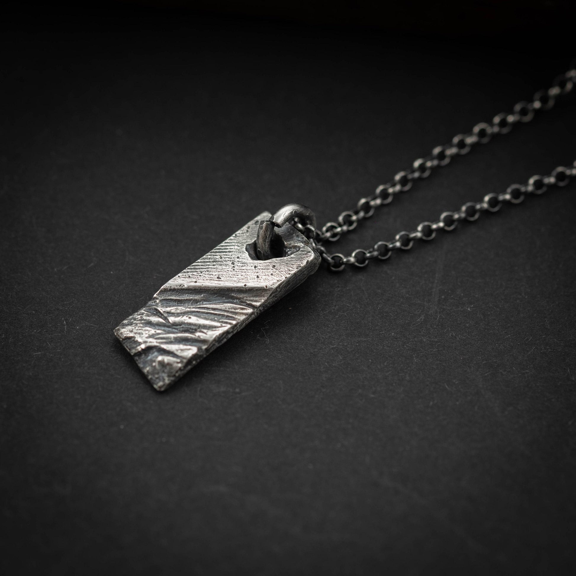 Handmade Rustic Men's Necklace, Anniversary Gift for Husband, Boyfriend Gift, Statement Necklace for Man