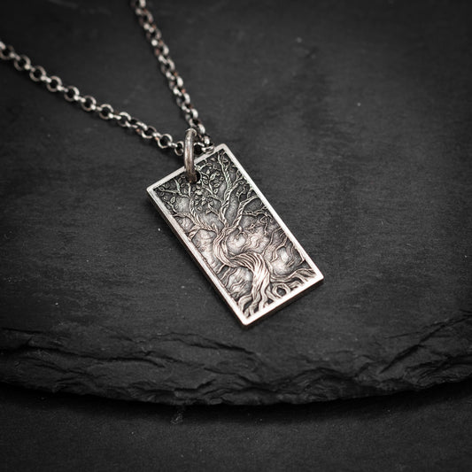Sterling Silver Tree Of Life Necklace, Tree Of Life Jewellery, Necklaces for Men, Bridesmaid Gift, Gift for Her, Birthday Gift, Christmas