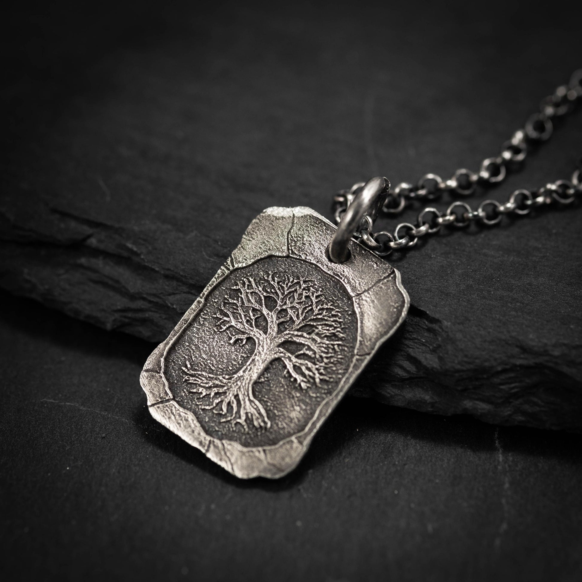 Tree of Life Pendant in Silver, Nature Jewelry Necklace, Spiritual Gift for Women or Men
