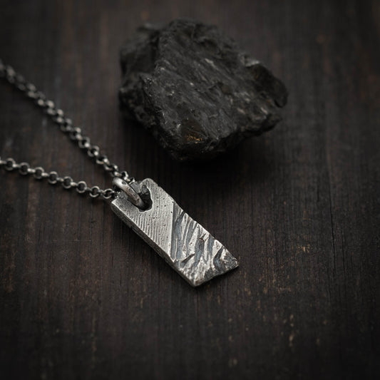 Handmade Rustic Men's Necklace, Anniversary Gift for Husband, Boyfriend Gift, Statement Necklace for Man
