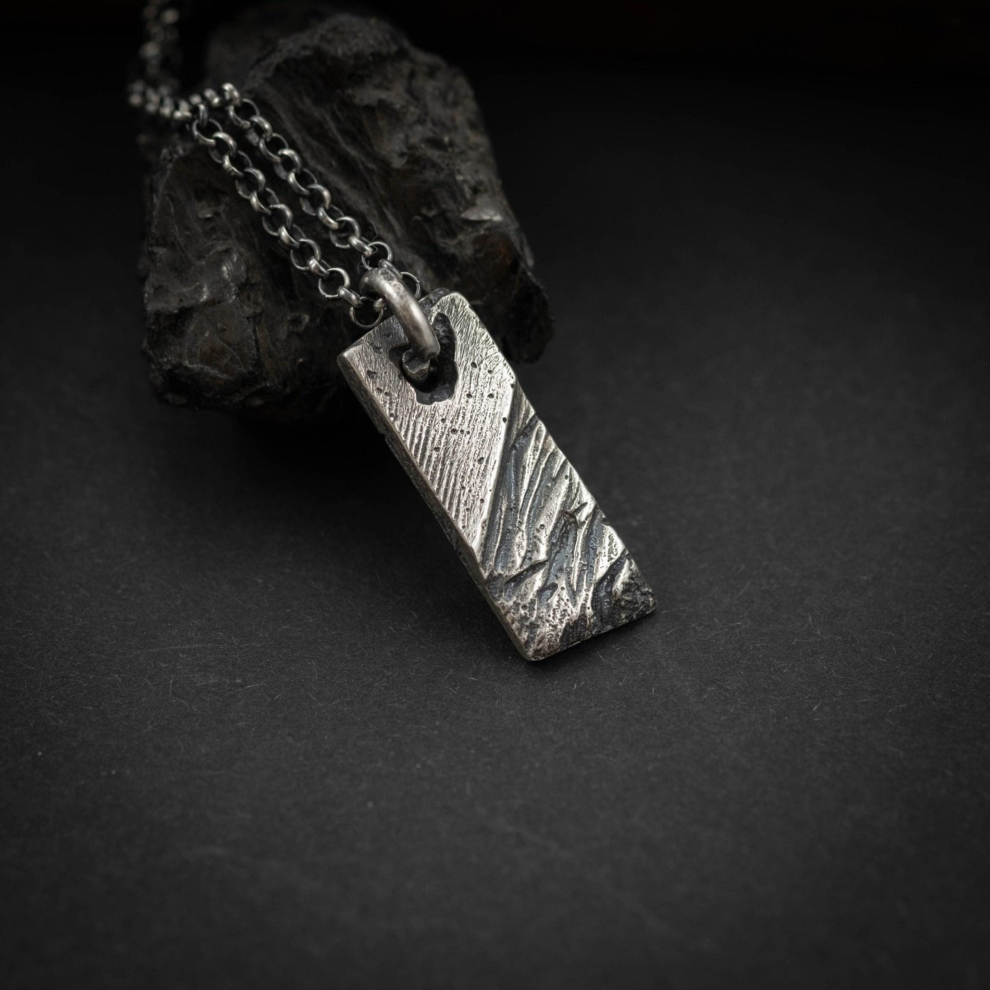 Handmade Rustic Men's Necklace, Anniversary Gift for Husband, Boyfriend Gift, Statement Necklace for Man