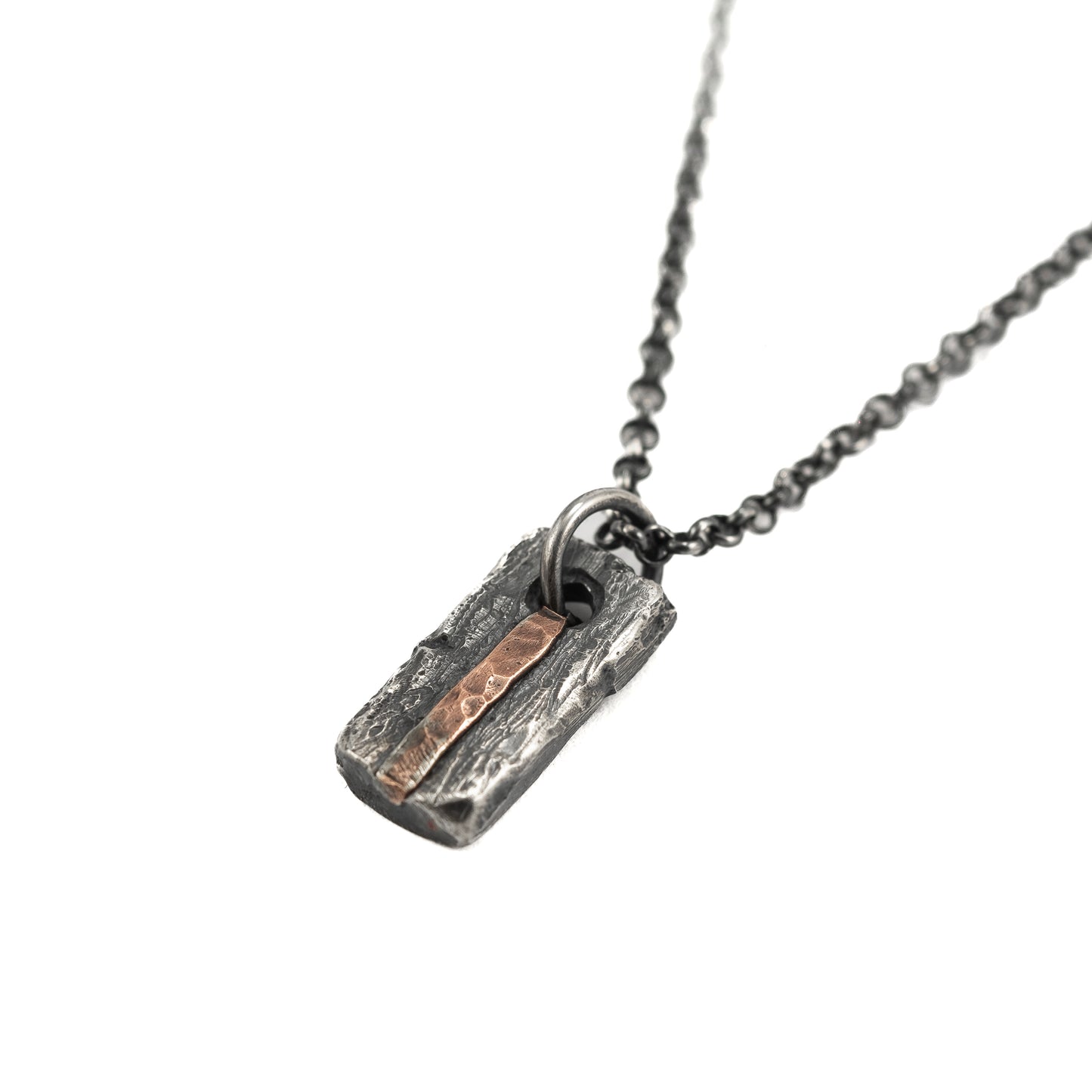 Unique Silver and copper necklace