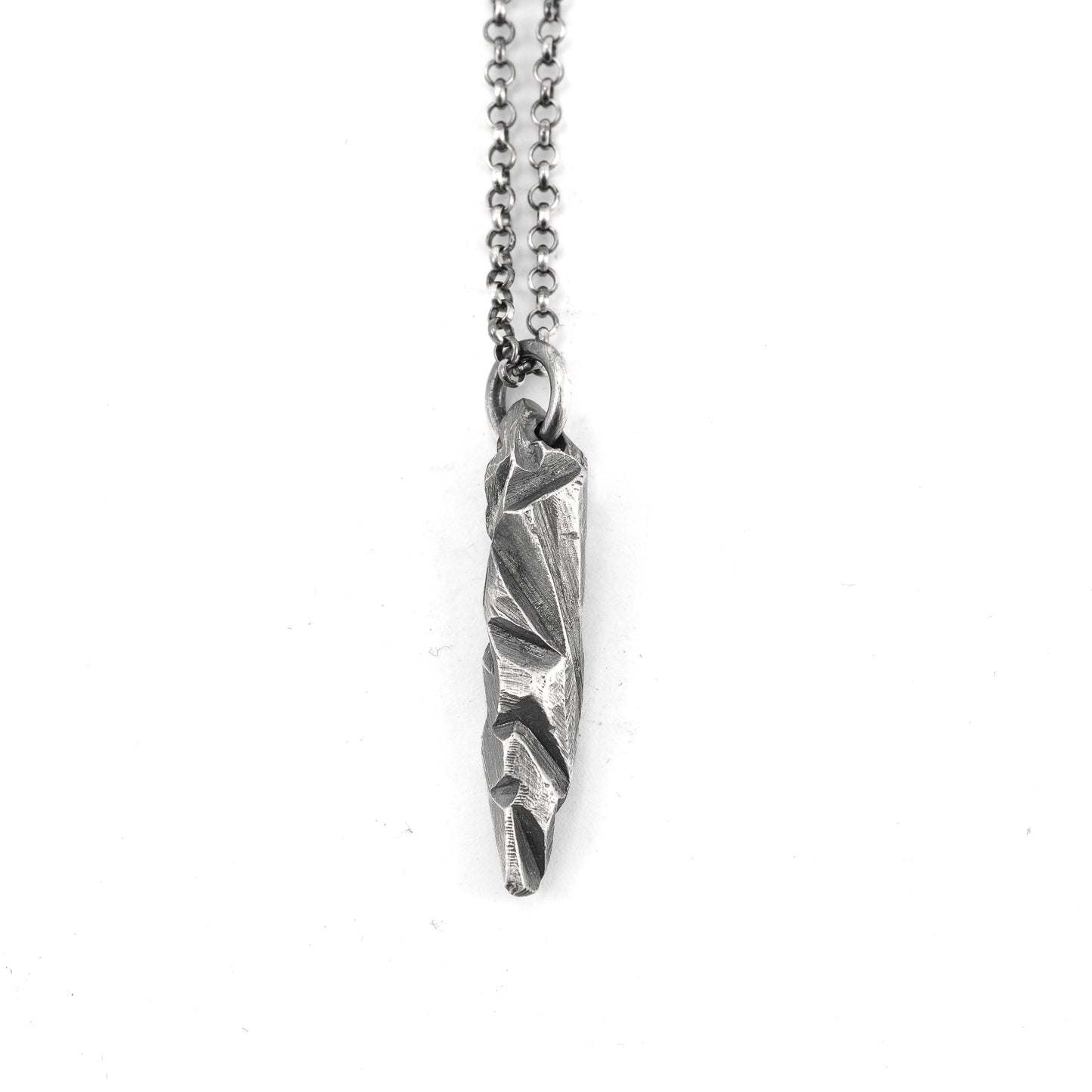 Unique Abstract silver necklace