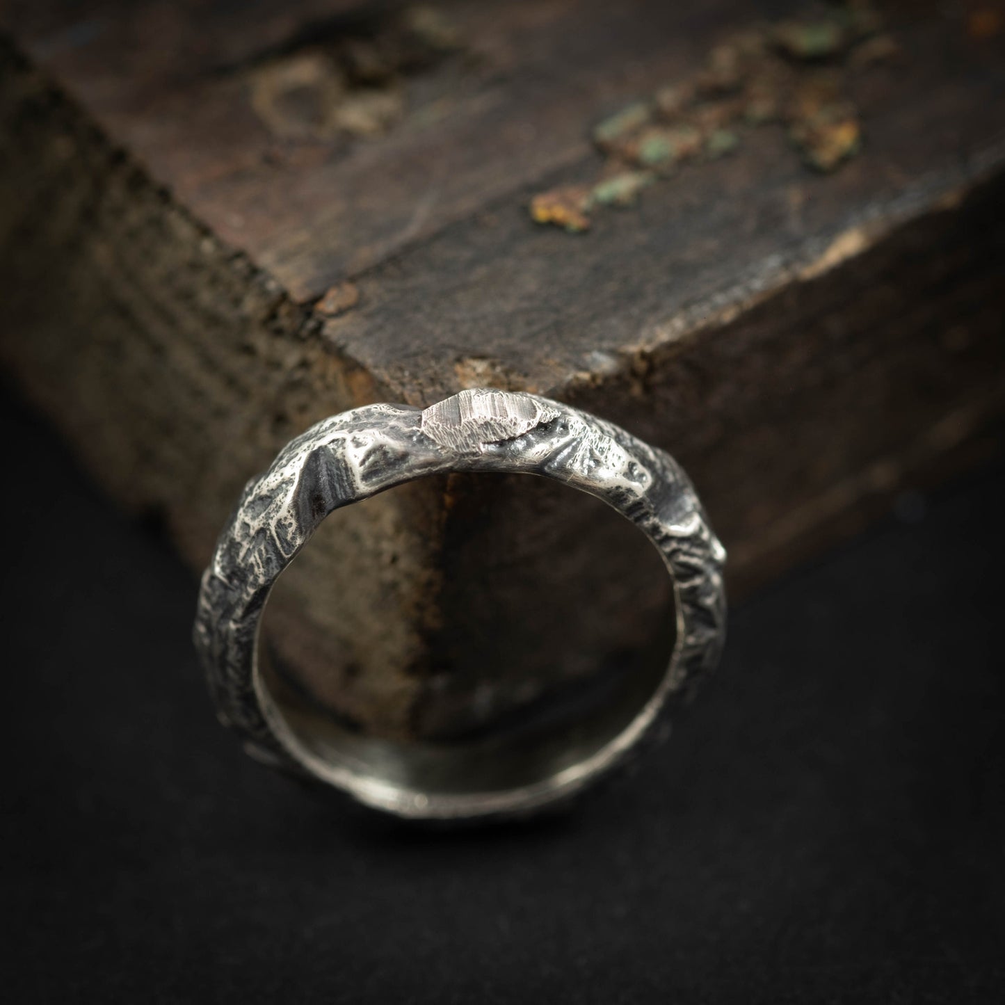 Silver Ring for men, Magic Ring, Handmade silver jewelry, mens gift Dad gift, Boyfriend gift, Mindfulness gift for men,