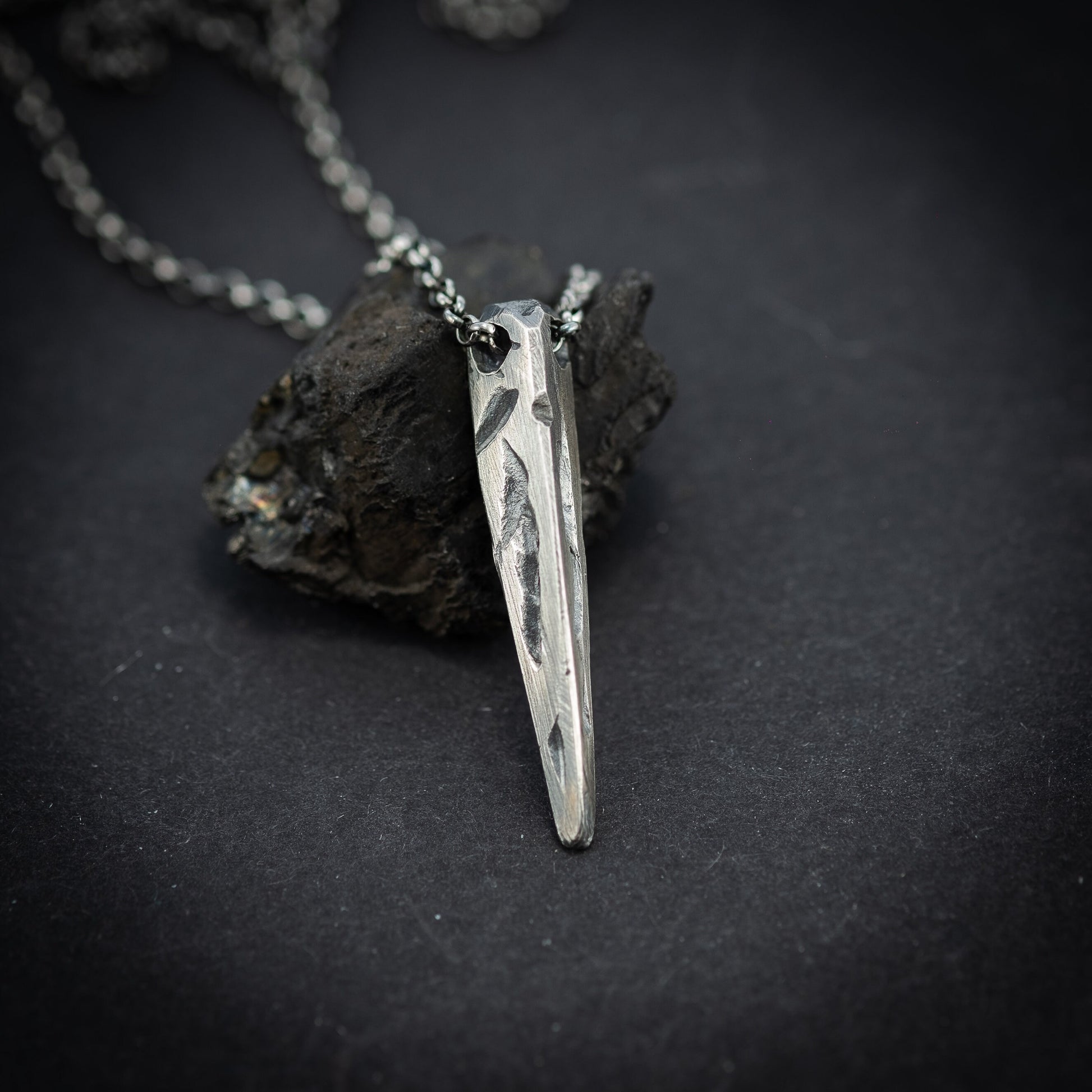 Silver Spike Protection Amulet  Necklace, Viking jewelry,  Gift for him, Mens gift, Boyfriend boyfriend gift, Husbant gift, Gift for him